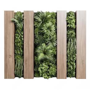 绿植墙3D模型下载